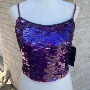 Women's Purple Crop-top